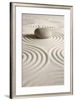 Zen Stone-og-vision-Framed Art Print