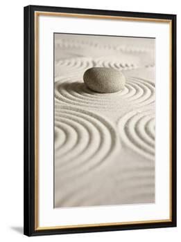 Zen Stone-og-vision-Framed Art Print