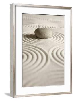 Zen Stone-og-vision-Framed Art Print