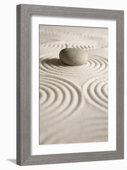 Zen Stone-og-vision-Framed Art Print