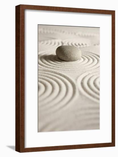 Zen Stone-og-vision-Framed Art Print