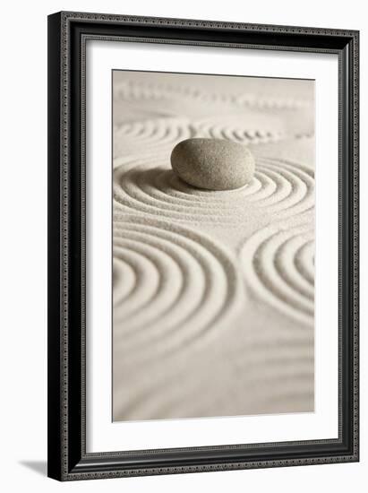 Zen Stone-og-vision-Framed Art Print