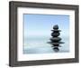 Zen Stones In Water-f9photos-Framed Photographic Print