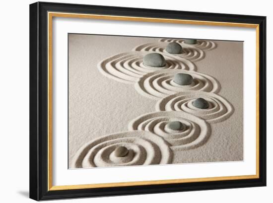 Zen Stones-og-vision-Framed Photographic Print