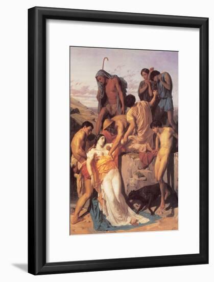 Zenobia Found by Shepherds on the Banks of the Araxes-William Adolphe Bouguereau-Framed Art Print