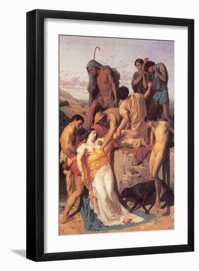 Zenobia Found by Shepherds on the Banks of the Araxes-William Adolphe Bouguereau-Framed Art Print