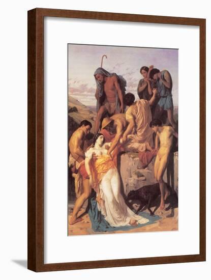 Zenobia Found by Shepherds on the Banks of the Araxes-William Adolphe Bouguereau-Framed Art Print