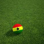 Ivorian Soccerball Lying on Grass-zentilia-Art Print