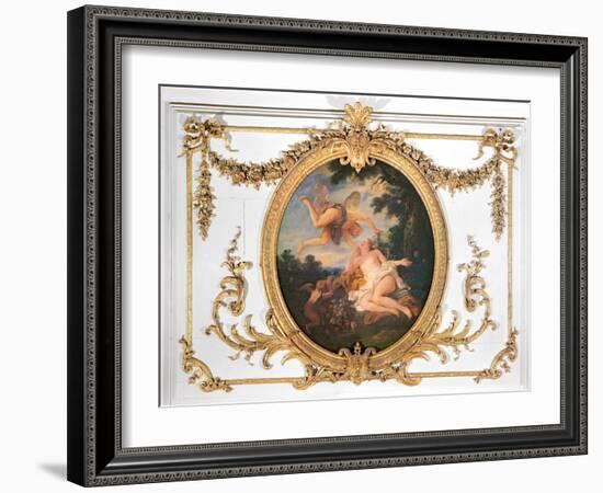 Zephyr and Flora, from the Salle de Conseil-Jean Francois de Troy-Framed Giclee Print