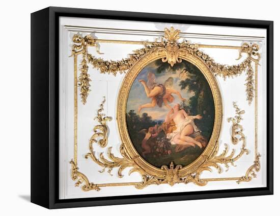 Zephyr and Flora, from the Salle de Conseil-Jean Francois de Troy-Framed Premier Image Canvas