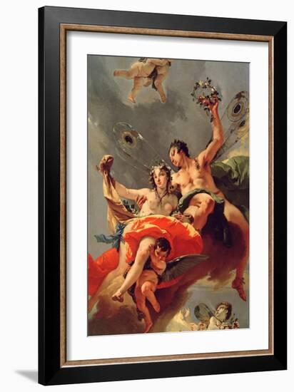 Zephyr and Flora-Giovanni Battista Tiepolo-Framed Giclee Print