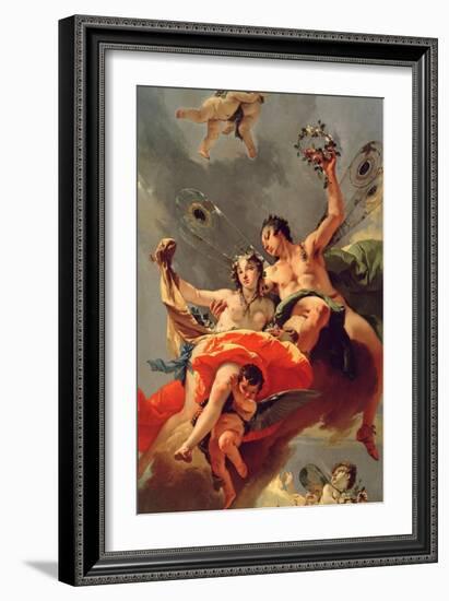 Zephyr and Flora-Giovanni Battista Tiepolo-Framed Giclee Print