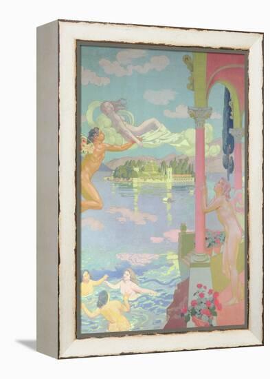 Zephyr Carries Psyche to the Island of Bliss, 1908-Maurice Denis-Framed Premier Image Canvas