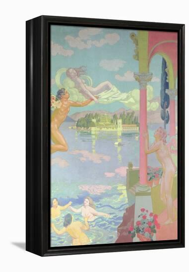 Zephyr Carries Psyche to the Island of Bliss, 1908-Maurice Denis-Framed Premier Image Canvas