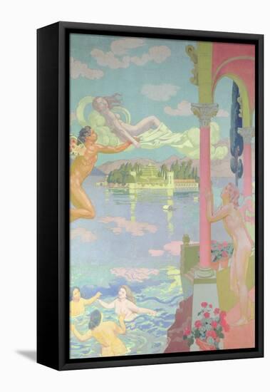 Zephyr Carries Psyche to the Island of Bliss, 1908-Maurice Denis-Framed Premier Image Canvas