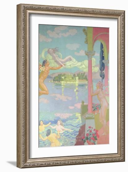 Zephyr Carries Psyche to the Island of Bliss, 1908-Maurice Denis-Framed Giclee Print