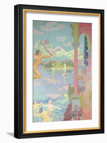 Zephyr Carries Psyche to the Island of Bliss, 1908-Maurice Denis-Framed Giclee Print