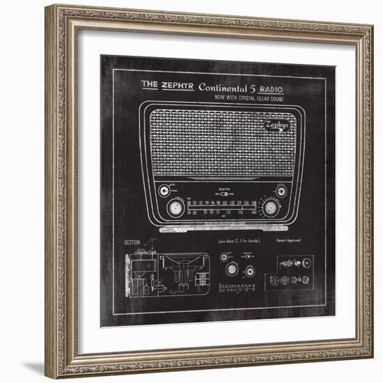 Zephyr Radio-The Vintage Collection-Framed Giclee Print