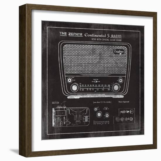 Zephyr Radio-The Vintage Collection-Framed Giclee Print