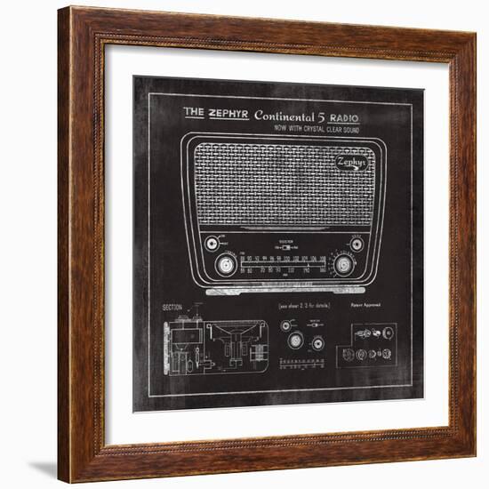 Zephyr Radio-The Vintage Collection-Framed Giclee Print