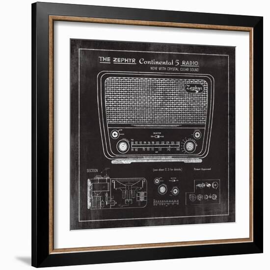 Zephyr Radio-The Vintage Collection-Framed Giclee Print