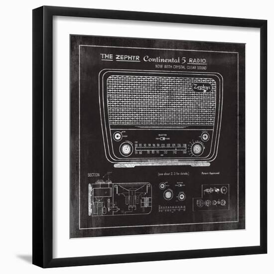 Zephyr Radio-The Vintage Collection-Framed Giclee Print