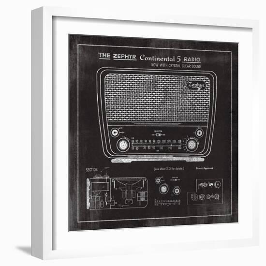 Zephyr Radio-The Vintage Collection-Framed Giclee Print