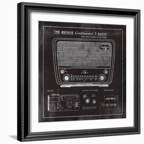 Zephyr Radio-The Vintage Collection-Framed Giclee Print