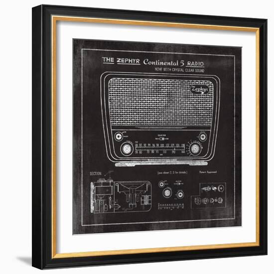 Zephyr Radio-The Vintage Collection-Framed Giclee Print