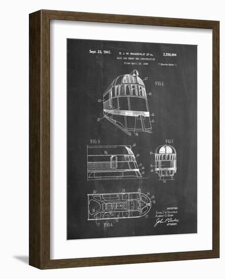 Zephyr Train Patent-Cole Borders-Framed Art Print