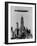 Zeppelin over NYC-null-Framed Photographic Print