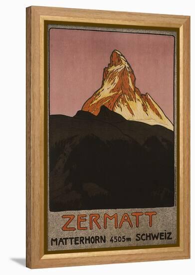 Zermatt, 1908-Emil Cardinaux-Framed Premier Image Canvas