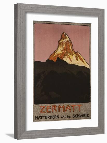 Zermatt, 1908-Emil Cardinaux-Framed Giclee Print