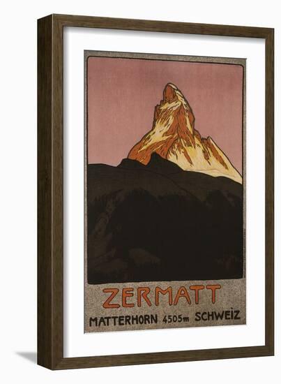 Zermatt, 1908-Emil Cardinaux-Framed Giclee Print