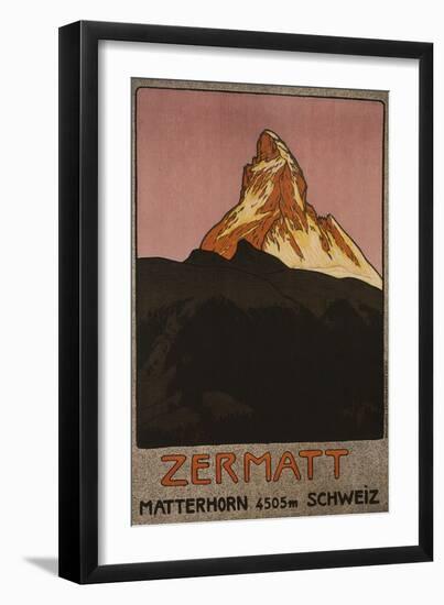 Zermatt, 1908-Emil Cardinaux-Framed Giclee Print