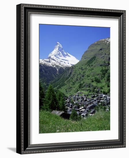 Zermatt and the Matterhorn, Swiss Alps, Switzerland-Roy Rainford-Framed Photographic Print