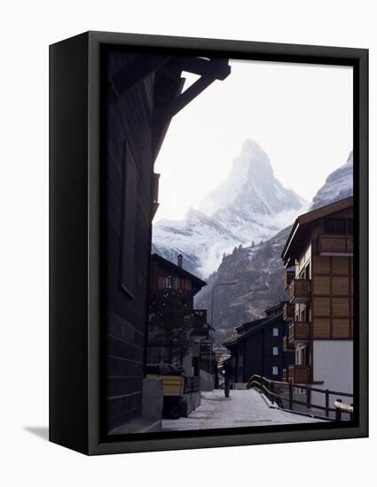 Zermatt and the Matterhorn, Swiss Alps, Switzerland-Adam Woolfitt-Framed Premier Image Canvas