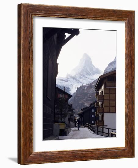 Zermatt and the Matterhorn, Swiss Alps, Switzerland-Adam Woolfitt-Framed Photographic Print