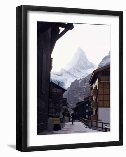 Zermatt and the Matterhorn, Swiss Alps, Switzerland-Adam Woolfitt-Framed Photographic Print
