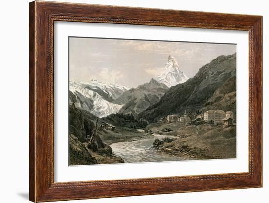 Zermatt and the Matterhorn-null-Framed Giclee Print