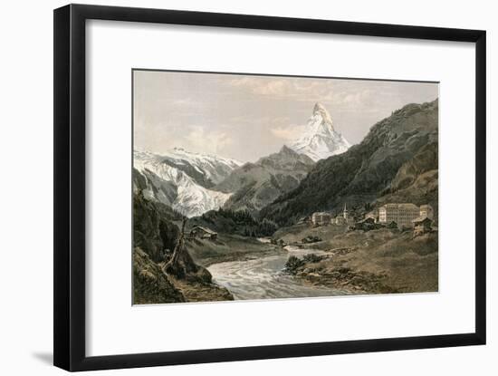 Zermatt and the Matterhorn-null-Framed Premium Giclee Print