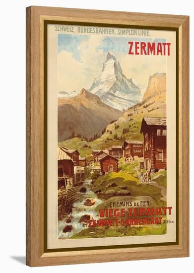 Zermatt, c.1900-Anton Reckziegel-Framed Premier Image Canvas