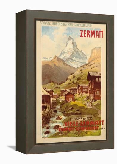 Zermatt, c.1900-Anton Reckziegel-Framed Premier Image Canvas