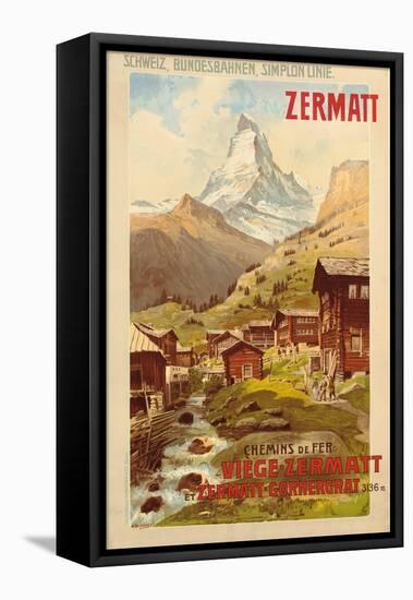 Zermatt, c.1900-Anton Reckziegel-Framed Premier Image Canvas