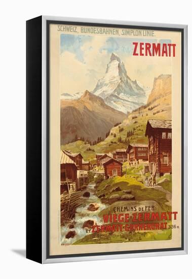 Zermatt, c.1900-Anton Reckziegel-Framed Premier Image Canvas