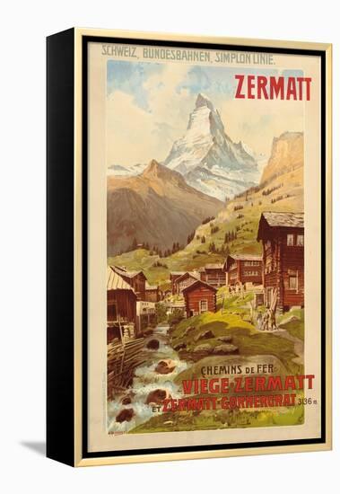 Zermatt, c.1900-Anton Reckziegel-Framed Premier Image Canvas