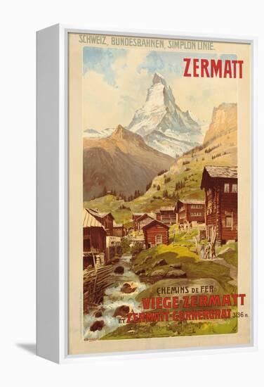 Zermatt, c.1900-Anton Reckziegel-Framed Premier Image Canvas