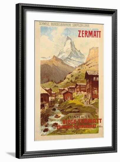 Zermatt, c.1900-Anton Reckziegel-Framed Giclee Print