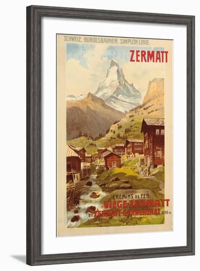 Zermatt, c.1900-Anton Reckziegel-Framed Giclee Print