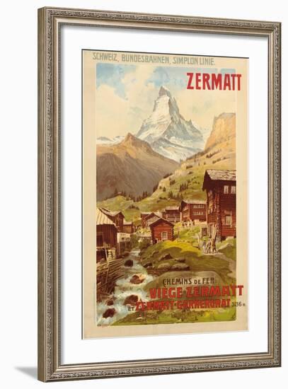 Zermatt, c.1900-Anton Reckziegel-Framed Giclee Print